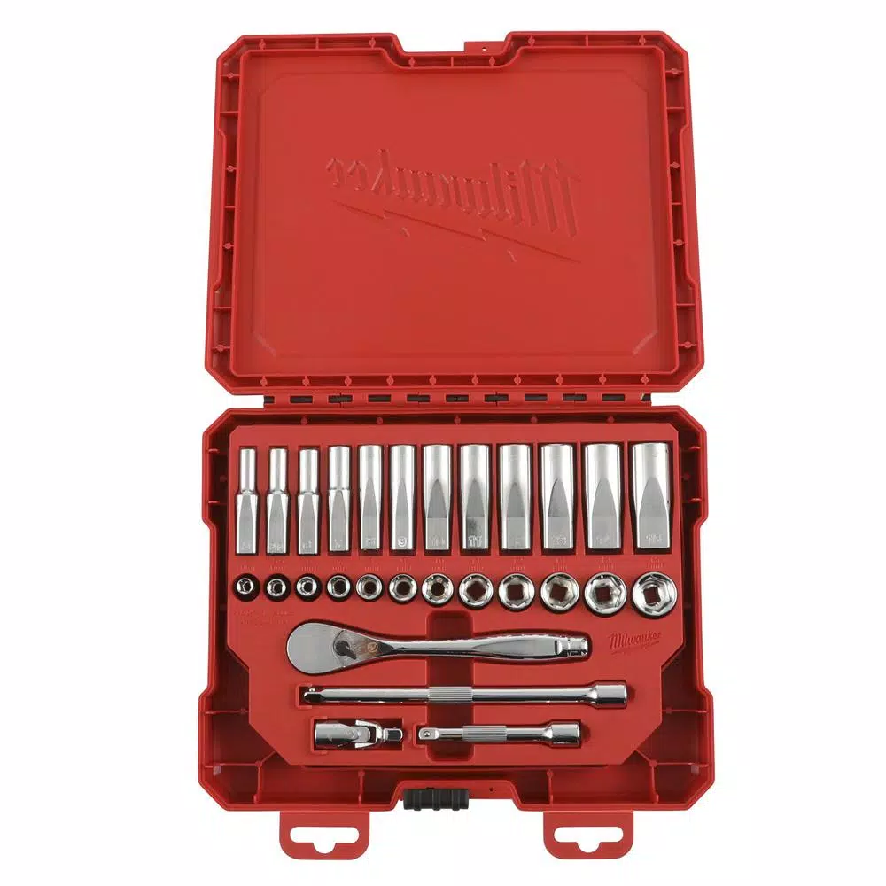 New โญ Milwaukee 1/4 In. Drive SAE Ratchet And Socket Mechanics Tool Set (26-Piece) ๐ 10 New โญ Milwaukee 1/4 In. Drive SAE Ratchet And Socket Mechanics Tool Set (26-Piece) ๐ - Image 8