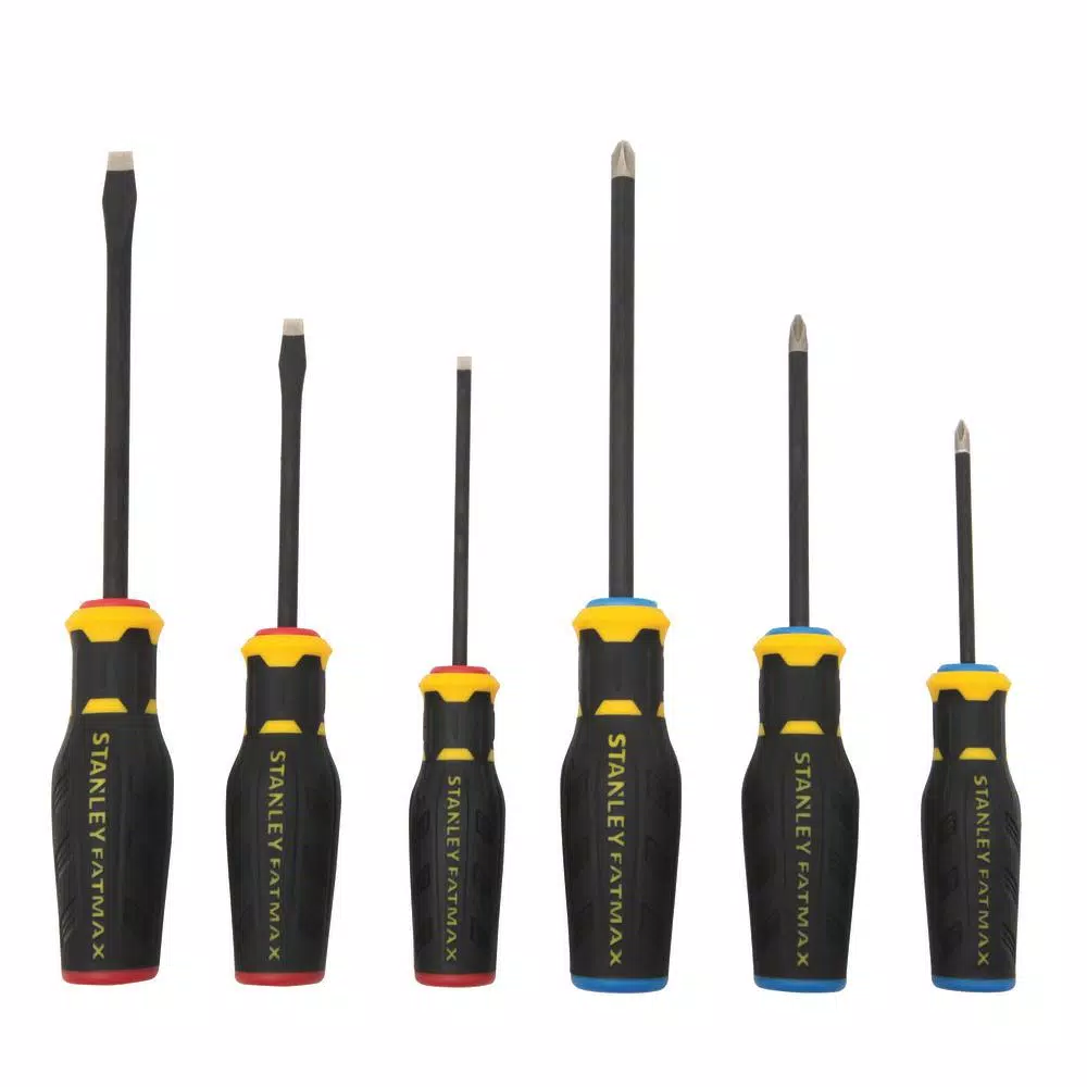 Hot Sale π₯ Stanley FATMAX Simulated Diamond Tip Standard And Phillips Screwdriver Set (6-Pieces) π