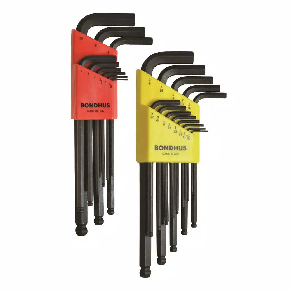 Flash Sale 🎉 Bondhus Standard And Metric Ball End L-Wrench Sets (22-Piece) ⌛