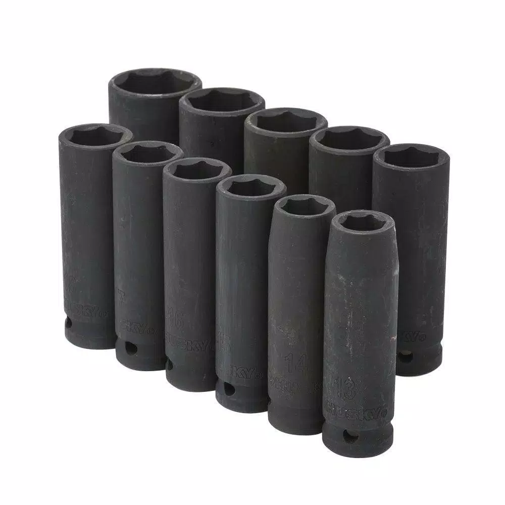 Top 10 π₯° Husky 1/2 In. Drive Deep Metric Impact Socket Set (11-Piece) β¨