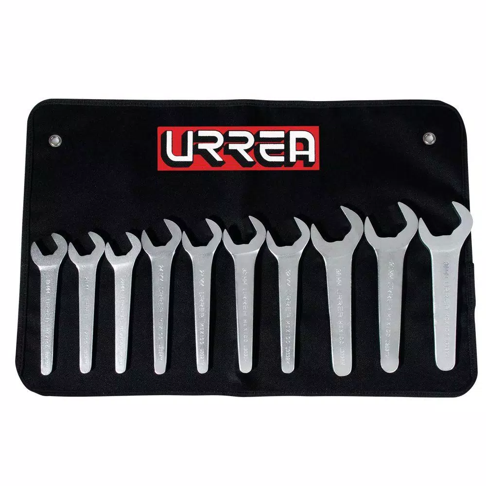 Budget 👍 URREA 19mm To 38mm Metric Service 🔧 Wrench Set (10-Piece) ⌛