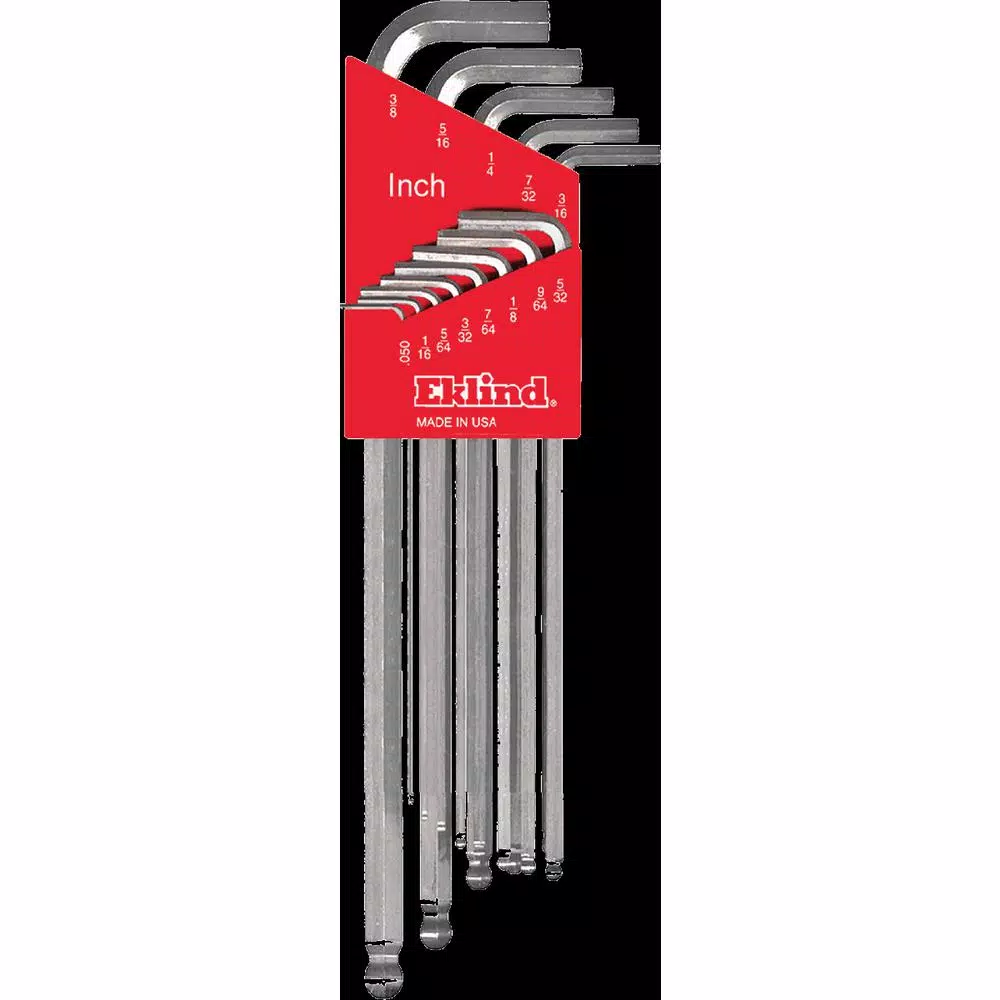 Promo ✔️ Eklind Extra-Long Series Bright Ball-Hex-L Key Set With Holder Sizes0.050 In. To 3/8 In. (13-Piece) 💯