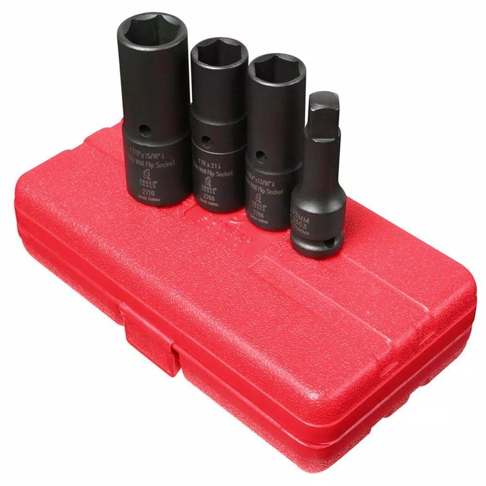 Cheapest 💯 SUNEX TOOLS 1/2 In. Drive Wall Socket Set Flip (4-Piece) ⭐