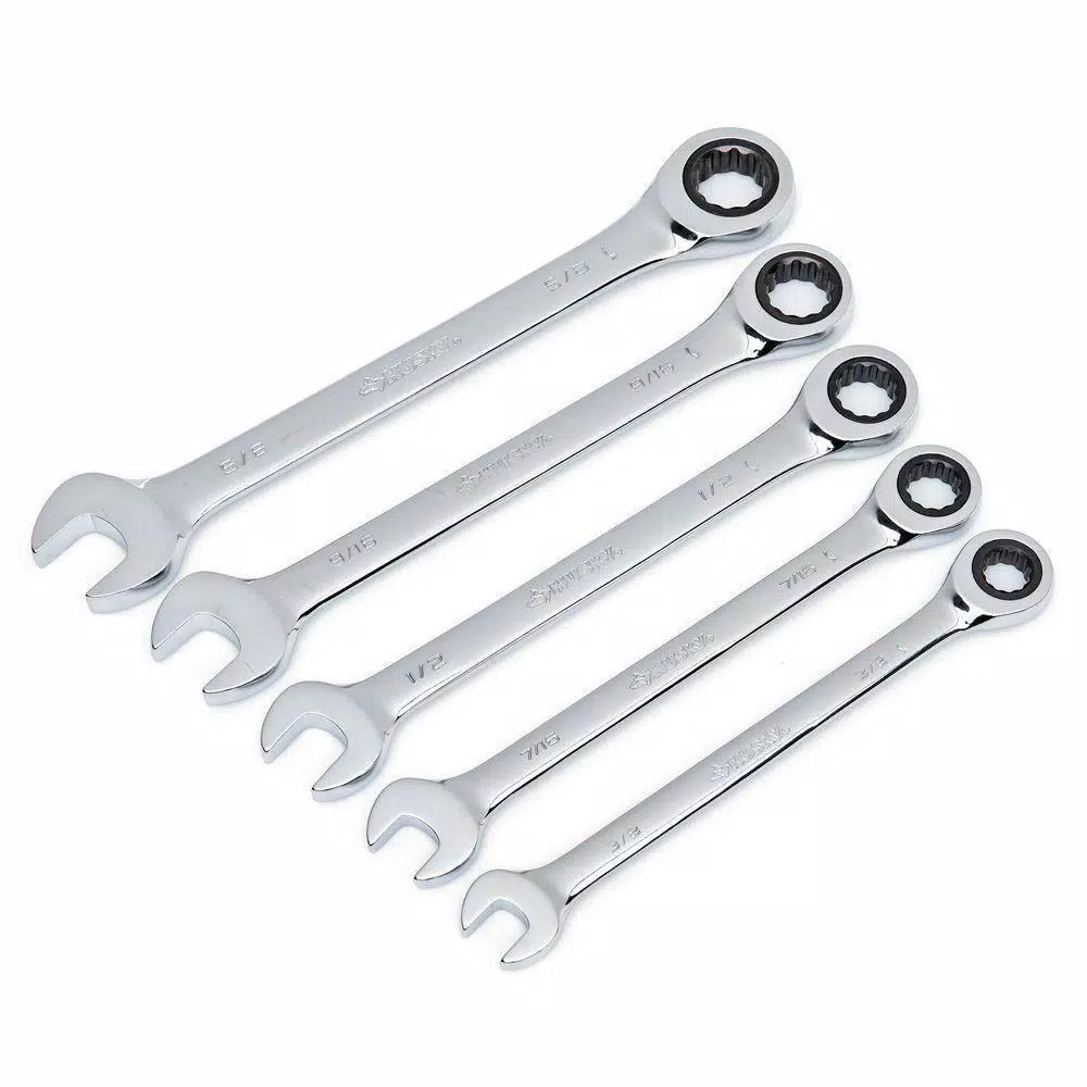 Promo π Husky SAE Ratcheting Combination π§ Wrench Set (5-Piece) π