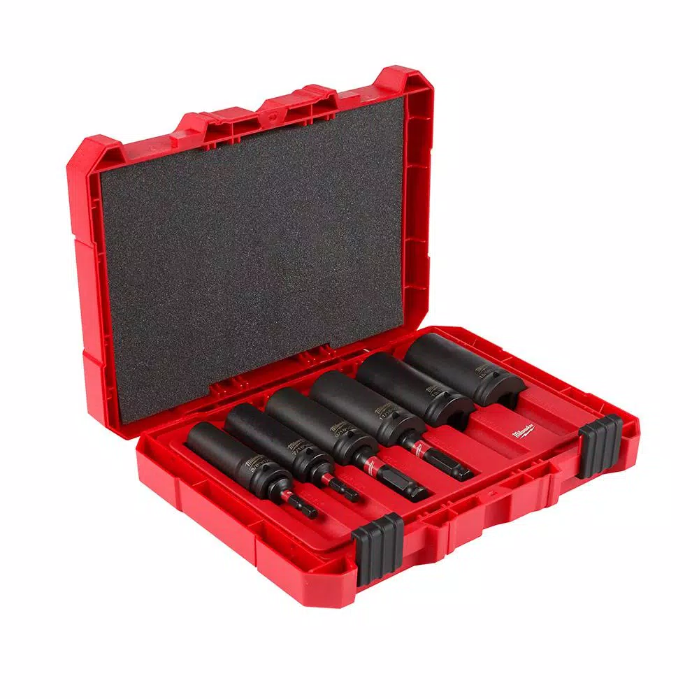 Promo π Milwaukee SHOCKWAVE Linemanβs 1/2 In. Drive 2-in-1 12-Point Socket Set (10-Piece) π