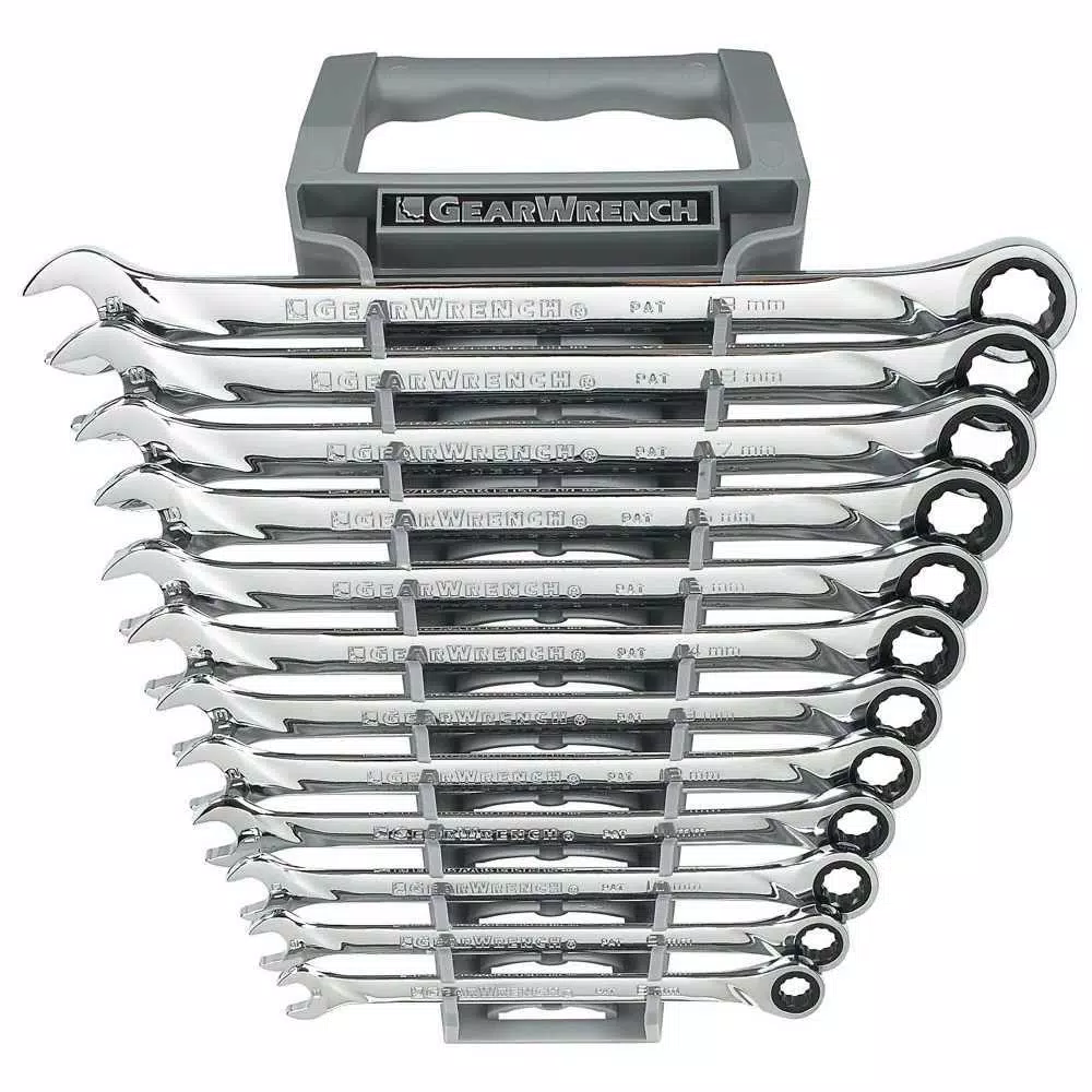 Deals π GEARWRENCH Metric XL Combination Ratcheting π§ Wrench Set (12-Piece) π