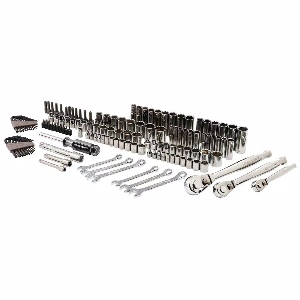 Coupon β Crescent 1/4 In., 3/8 In. And 1/2 In. Drive SAE/Metric Mechanics Tool Set (142-Piece) β