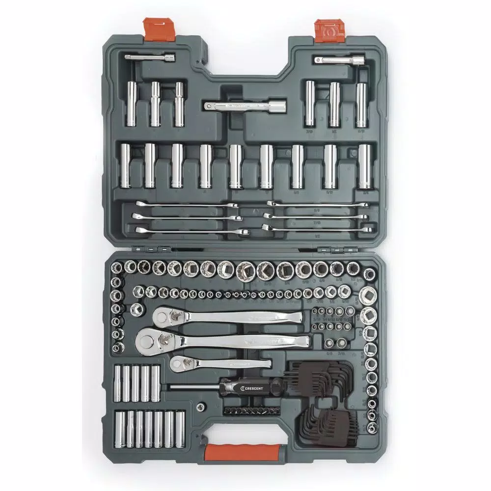 Coupon ⭐ Crescent 1/4 In., 3/8 In. And 1/2 In. Drive SAE/Metric Mechanics Tool Set (142-Piece) ⭐ 6 Coupon ⭐ Crescent 1/4 In., 3/8 In. And 1/2 In. Drive SAE/Metric Mechanics Tool Set (142-Piece) ⭐ - Image 4