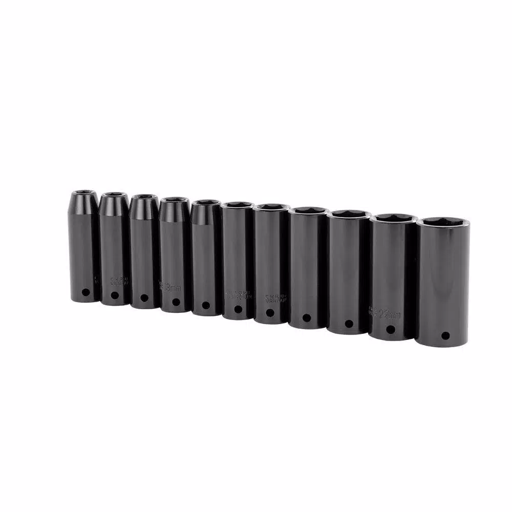 Outlet 🌟 Stanley 1/2 In. Drive Metric Deep Impact Socket Set (11-Piece) ❤️