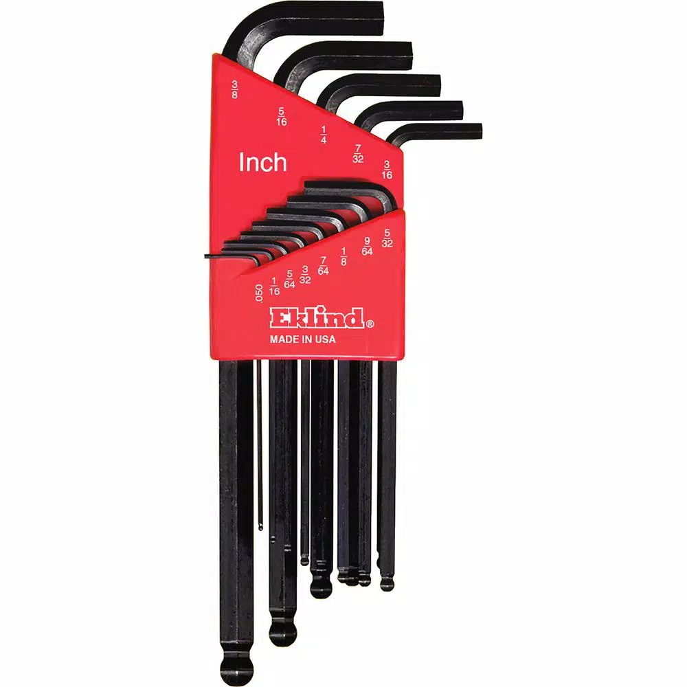 New 😍 Eklind Long Series Ball-Hex-L Key Set With Holder Sizes0.050 In. To 3/8 In. (13-Piece) 😀