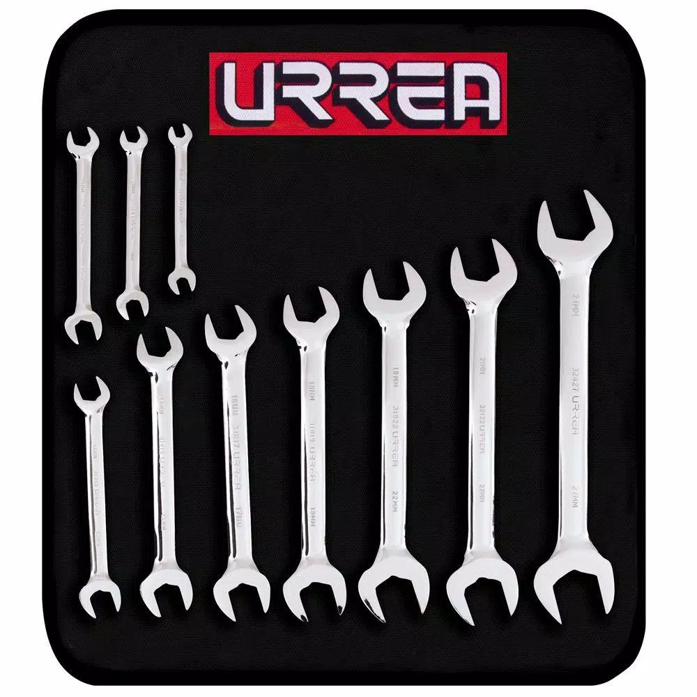 Buy 🔥 URREA Metric Open End Chrome 🔧 Wrench Set (10-Piece) 🌟