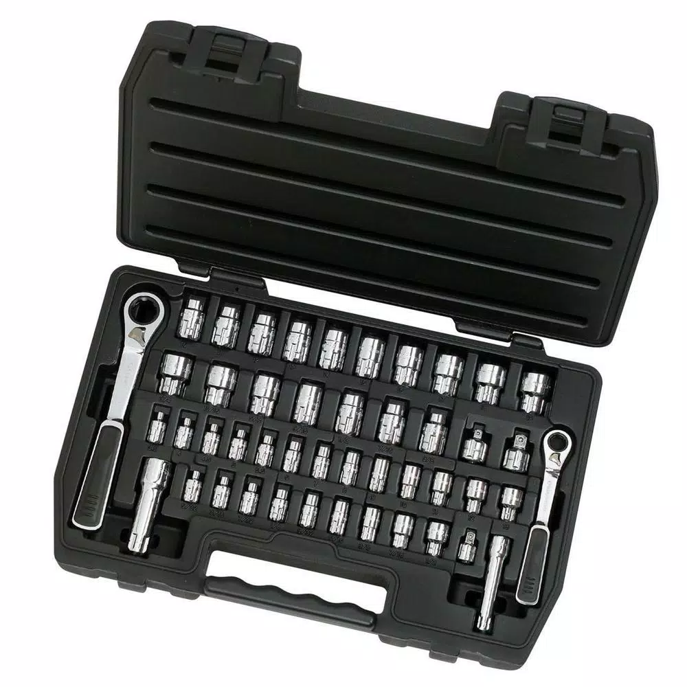 Wholesale 🌟 GEARWRENCH 46-Piece 1/4 In. And 3/8 In. Drive Pass-Thru 6-Point SAE/Metric Tool Set ✨